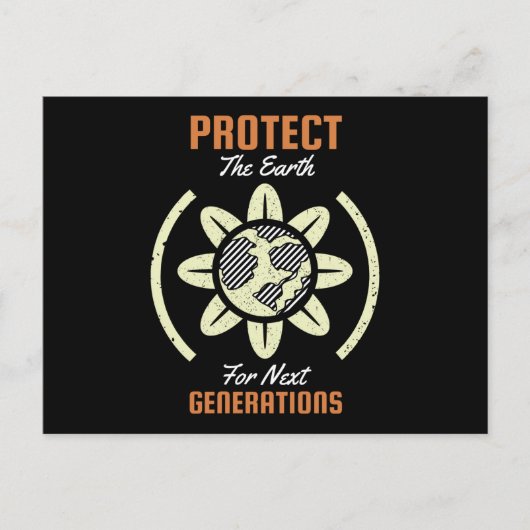 Bescherm de aarde voor de volgende generatie briefkaart (Voorkant)
