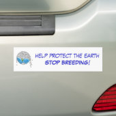Bescherm de aardsticker bumpersticker (Op auto)
