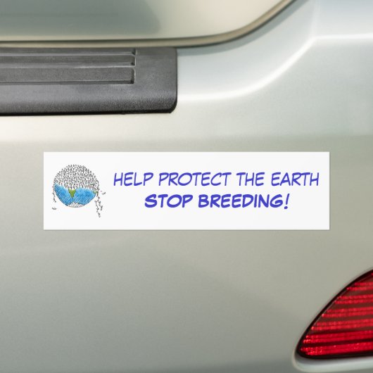Bescherm de aardsticker bumpersticker (Op auto)
