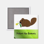 Bescherm de Beavers Magneet (Voorkant / Achterkant)