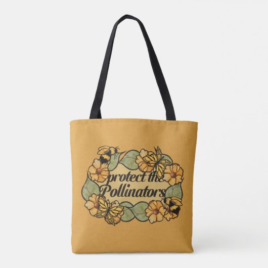 Bescherm de bestuivers bijen vlinders tote bag (Achterkant)