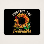 Bescherm de bestuivers om de bijen te redden met z visitekaartje (Achterkant)