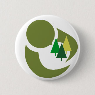 Bescherm de bomen ronde button 5,7 cm