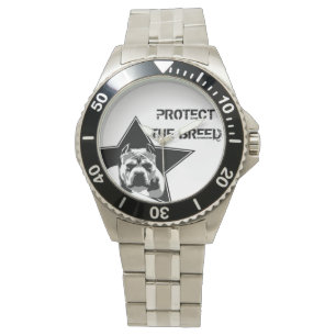 Bescherm de Breed Pit Bull Watch - Roestvrij staal Horloge