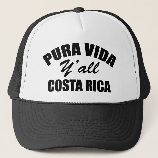 Bescherm de Costa Rica-stijl "Pure Life"!! Trucker Pet (Voorkant)