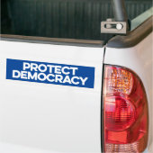 Bescherm de democratie bumpersticker (Op Truck)