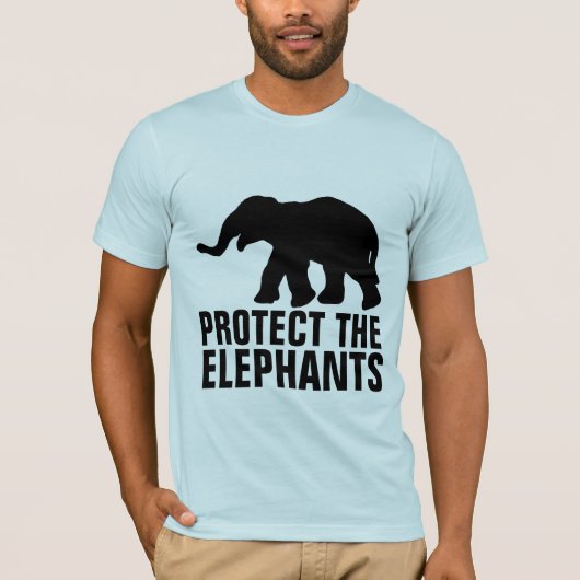 BESCHERM DE ELEPHANTS T-SHIRTS (Voorkant)