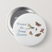 Bescherm de griezelige kruipers-speld ronde button 7,6 cm (Voorkant /achterkant)