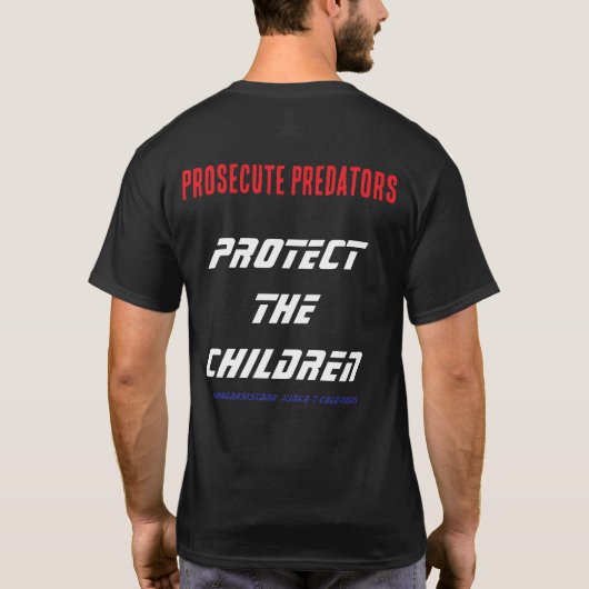 Bescherm de kinderen - P3 T-shirt (Achterkant)