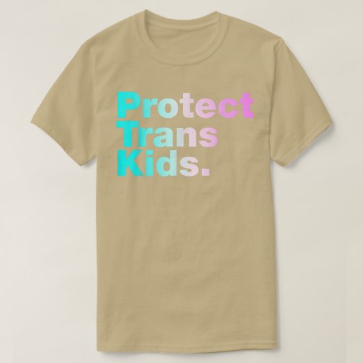 Bescherm de LGBT-maand van de Trans-Kinder Transge T-shirt (Design voorkant)