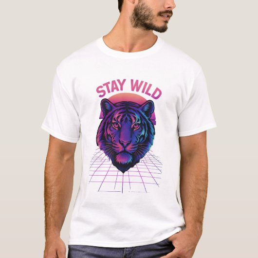 Bescherm de Natuur met Tijgerkracht T-Shirt (Voorkant)