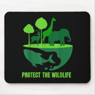 Bescherm de natuur _ natuurbescherming aarde muismat