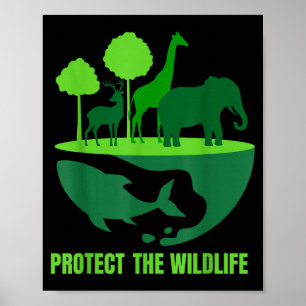 Bescherm de natuur _ natuurbescherming aarde poster