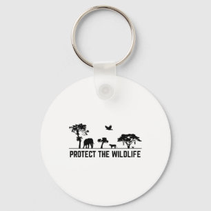 Bescherm de Natuur van de Wildlife Safari Animal C Sleutelhanger