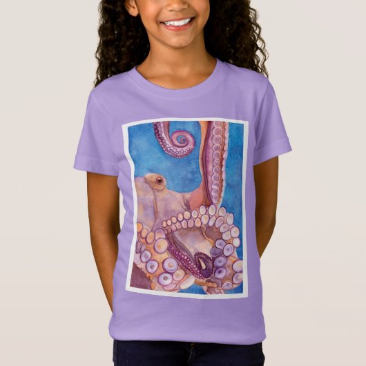 Bescherm de oceanen van de aarde Octopus t-shirt (Voorkant)
