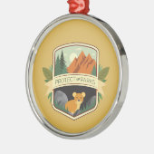 Bescherm de parken Pika Metalen Ornament (Links)