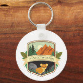 Bescherm de parken Pika Sleutelhanger (Achterkant)