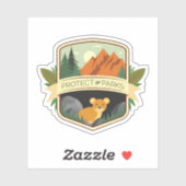 Bescherm de parken Pika Sticker (Vel)