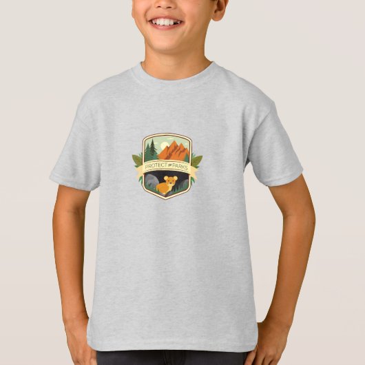 Bescherm de parken Pika T-shirt (Voorkant)
