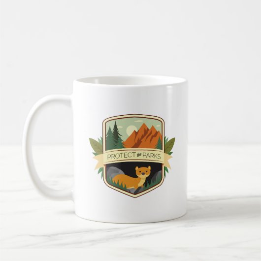 Bescherm de Parks Weasel Koffiemok (Links)