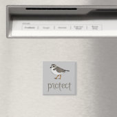 Bescherm de Piping Plover-vogel Magneet (Insitu (Vaatwasser))