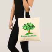 Bescherm de planeet. Boom ontwerp. Tote Bag (Voorkant (product))