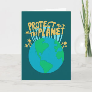 BESCHERM DE PLANEET Eco Green Save Earth Kaart