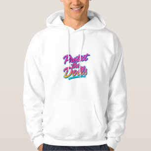 Bescherm de Poppen Neon Retro Kunst Hoodie