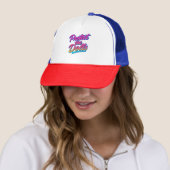 Bescherm de Poppen Neon Retro Kunst Trucker Pet (In situ)