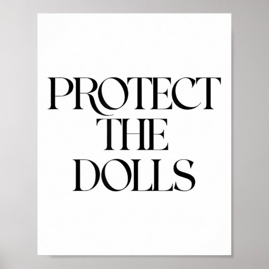 Bescherm de poppen poster (Voorkant)