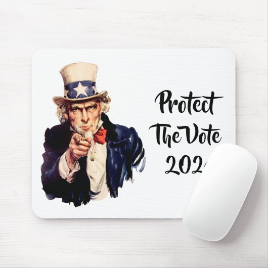 Bescherm de stemming 2024 Muismat (Met muis)