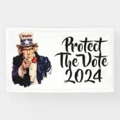 Bescherm de stemming 2024 spandoek (Horizontaal)