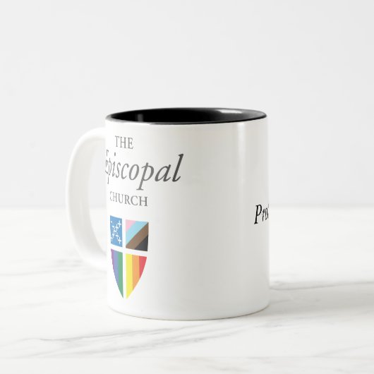 Bescherm de Trans-Kinder Episcopal Pride Flag Mok (Voorkant links)