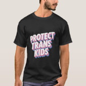 Bescherm de trans-Kinder LHBTI+ rechten Pride Maan T-shirt (Voorkant)