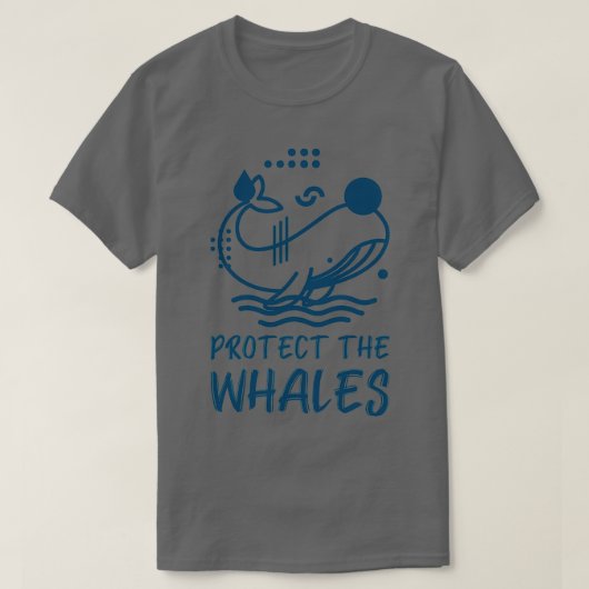 Bescherm de walvisdieractivisten t-shirt (Design voorkant)