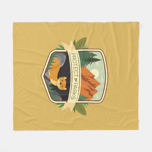 Bescherm de Wezel van de Parken Fleece Deken (Voorkant (Horizontaal))