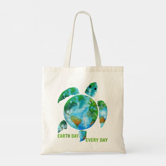 Bescherm de Zee schildpadden om de aarde te redden Tote Bag (Achterkant)