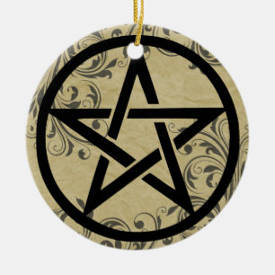 Bescherm deze Home Pentacle Hanger Keramisch Ornament