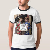 Bescherm diversiteit en beschuldig Trump T-shirt (Voorkant)