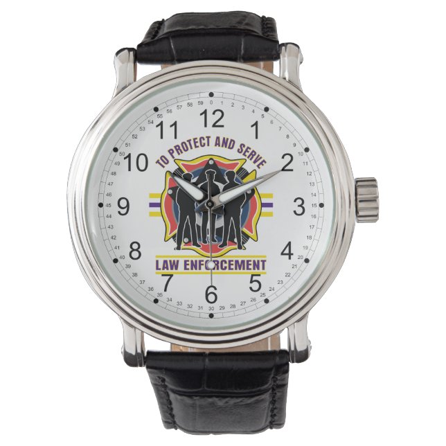 Bescherm en bedien politie horloge (Voorkant)