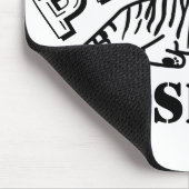 Bescherm en respecteer de tijger van het wilde lev muismat (Hoek)