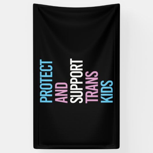 Bescherm en steun trans-Kinder Spandoek (Verticaal)