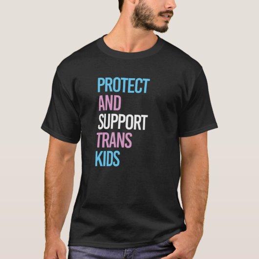 Bescherm en steun trans-Kinder T-shirt (Voorkant)