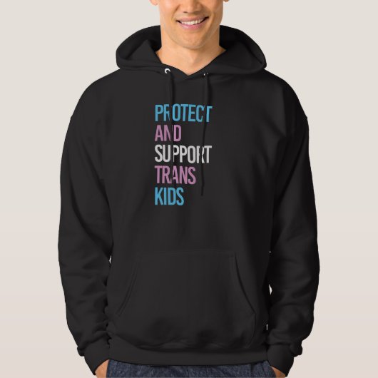 Bescherm en steun transkinderen hoodie (Voorkant)