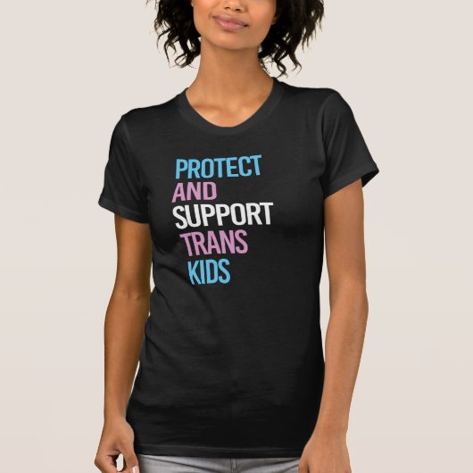 Bescherm en steun transkinderen t-shirt (Voorkant)