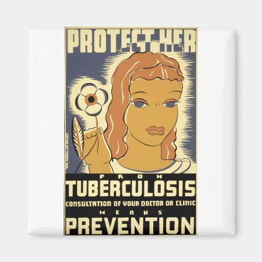 Bescherm haar tegen tuberculose magneet (Voorkant)