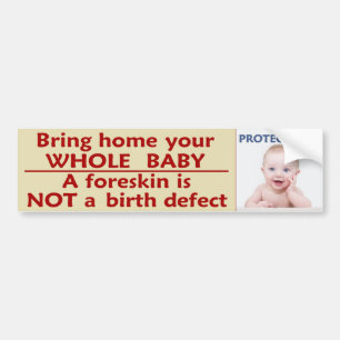 Bescherm hem - Breng je GEHELE baby thuis Bumpersticker