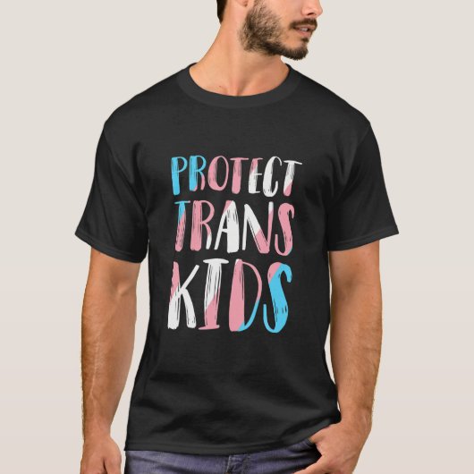 Bescherm het Kinder mensenrechtenontwerp van LGBT T-shirt (Voorkant)