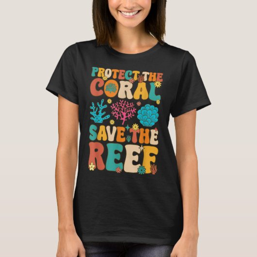 Bescherm het koraal Red het koraalrif A T-shirt (Voorkant)