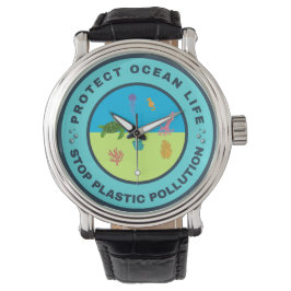 Bescherm het leven in de oceaan horloge